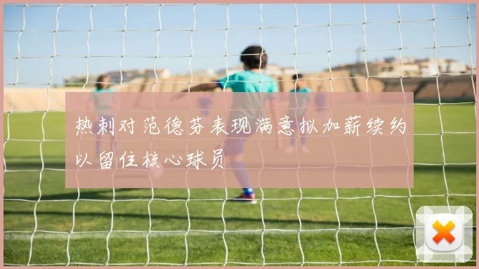 热刺对范德芬表现满意拟加薪续约以留住核心球员